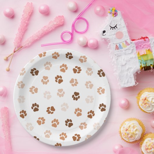 Hundepfoten Pappteller (Party)