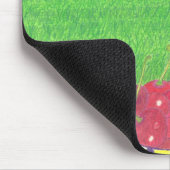 Hundepfoten und Kirsche Mousepad (Ecke)