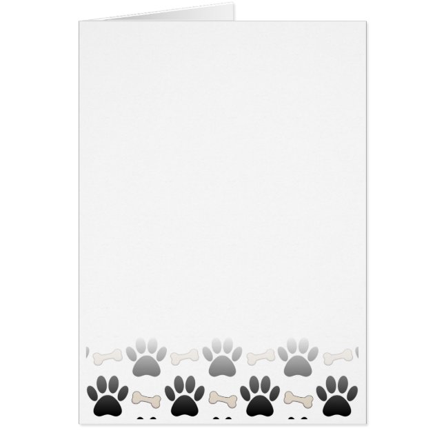 Hundepfoten und Knochen mit glänzender Wirkung (Vorne)