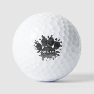 Hundepfoten-Wasserfarbe Canine Pfote Benutzerdefin Golfball