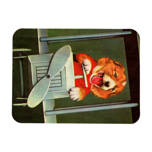 Hundepilotendruck Magnet (Horizontal)