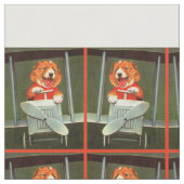 Hundepilotendruck Stoff (Nahaufnahme)