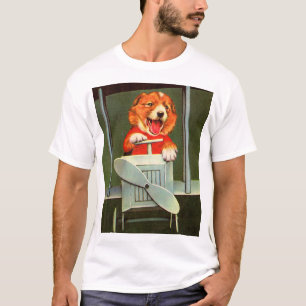 Hundepilotendruck T-Shirt