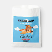 Hundepilotin Flug Flugzeug, Niedliche Geburtstag V Geschenktütchen (Vorderseite)