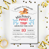 Hundepilotin Flugflugzeug, Niedlicher Fun-Kinderge Einladung