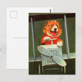 Hundepilotin Postkarte (Vorne/Hinten)