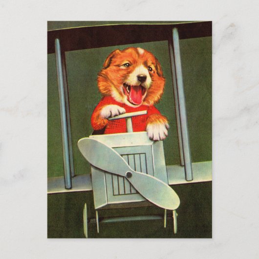 Hundepilotin Postkarte (Vorderseite)