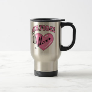 Hundeplakette des Luftwaffen-Mama-Herz-N Reisebecher