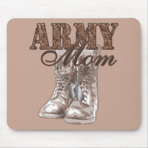 Hundeplaketten 1 der Armee-Mama-Kampf-Stiefel-N Mousepad