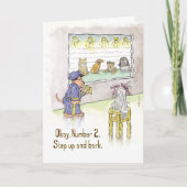 Hundepolizei Lineup - Geburtskarte Karte (Vorderseite)