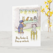 Hundepolizei Lineup - Geburtskarte Karte (Gelbe Blume)