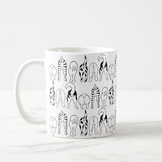 Hundepopo Muster Kaffeetasse (Links)
