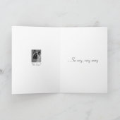 Hundeportrait akita mit trauriger Ausdruckskunst s Karte (Innenseite)