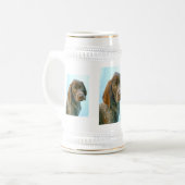 Hundeportrait Bierglas (Vorderseite Links)