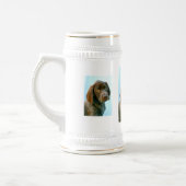 Hundeportrait Bierglas (Links)