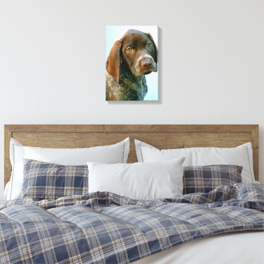 Hundeportrait Leinwanddruck (Insitu (Schlafzimmer))