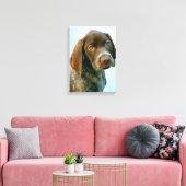 Hundeportrait Leinwanddruck (Insitu (Wohnzimmer))