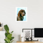 Hundeportrait Poster (Heimbüro)
