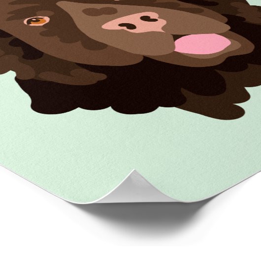 Hundeportrait Poster (Ecke)