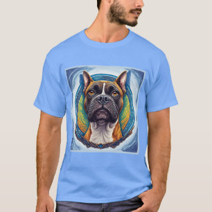 Hundeporträt Abstrakte Kunst T-Shirt