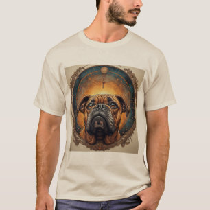 Hundeporträt Abstrakte Kunst T-Shirt