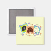 Hundeporträt-T-Shirts und Geschenke Magnet (Vorderseite/Rückseite)