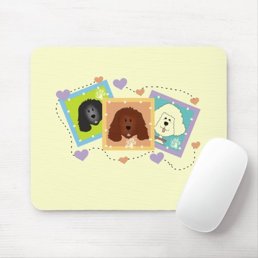 Hundeporträt-T-Shirts und Geschenke Mousepad (Mit Mouse)