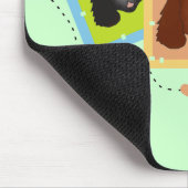 Hundeporträt-T-Shirts und Geschenke Mousepad (Ecke)