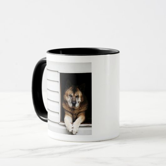 Hundeporträt Tasse (Vorderseite Links)