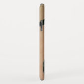 Hundeporträtmalerei auf Schwarz-Bein-Mops Case-Mate iPhone Hülle (Hinten/Rechts)