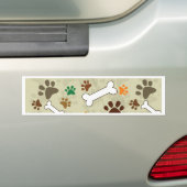 Hundepows und -knochen autoaufkleber (Auf Auto)