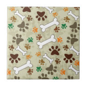 Hundepows und -knochen fliese (Vorderseite)