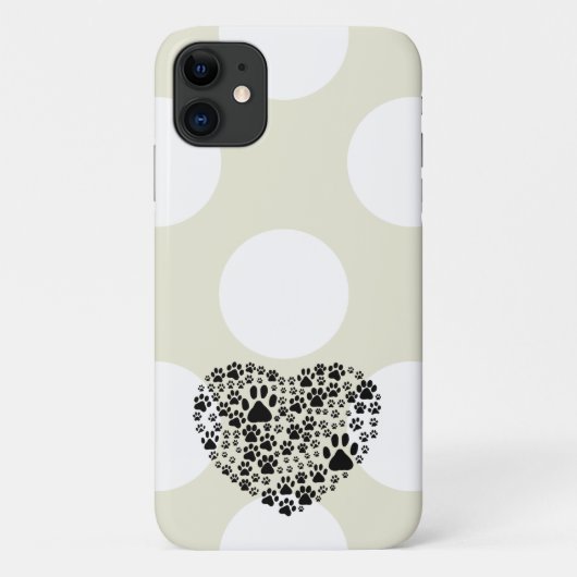 Hundepuhen, Welpenpfoten, Tierpaws, Herz, Haustier Case-Mate iPhone Hülle (Rückseite)