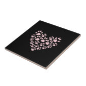 Hundepuhen, Welpenpfoten, Tierpaws, Herz, Haustier Fliese (Seite)