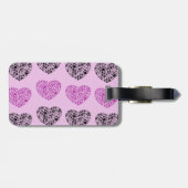 Hundepuhen, Welpenpfoten, Tierpaws, Herz, Haustier Gepäckanhänger (Rückseite horizontal)