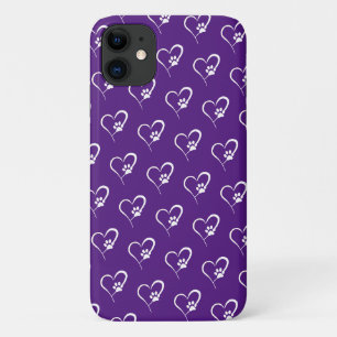 Hundepuke, weißes Herz Case-Mate iPhone Hülle