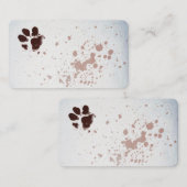 Hundepuppe Druck Aquarellmuster Visitenkarte (Vorne/Hinten)