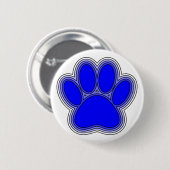 Hundepuppe in blau mit Konturen Button (Vorne & Hinten)