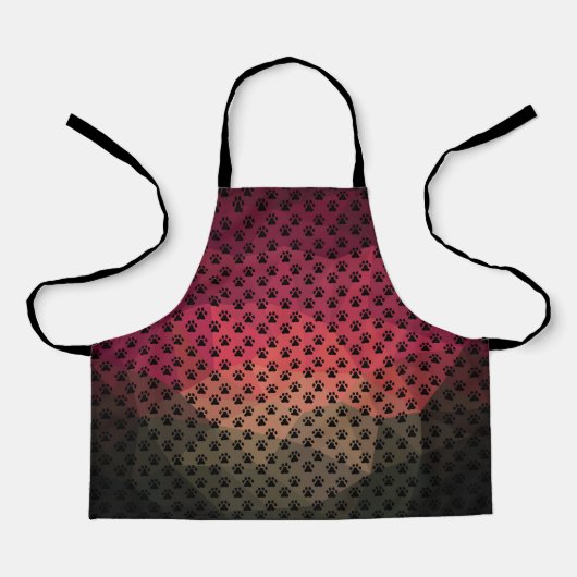 Hundepuppe, Tierfüsse, Druck auf Katzen als Hausti Schürze (Vorderseite)