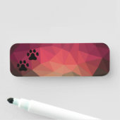 Hundepuppe, Tierfüßler, Katzen Namensschild (Beispiel)