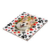 Hunderahmen für Herz und Pappe Fliese (Seite)