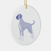 Hunderasse Boxer Keramik Ornament (Rechts)
