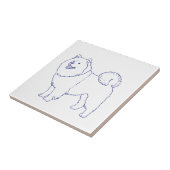 Hunderasse Chow-Chow Fliese (Seite)