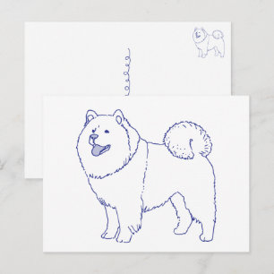 Hunderasse Chow-Chow Postkarte
