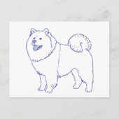Hunderasse Chow-Chow Postkarte (Vorderseite)