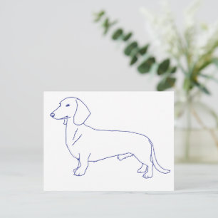 Hunderasse Dackel Postkarte