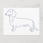 Hunderasse Dackel Postkarte (Vorderseite)