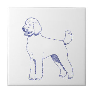 Hunderasse Goldendoodle Fliese