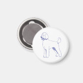 Hunderasse Goldendoodle Magnet (Vorderseite/Rückseite)