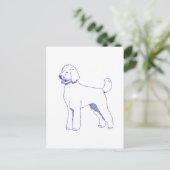 Hunderasse Goldendoodle Postkarte (Stehend Vorderseite)